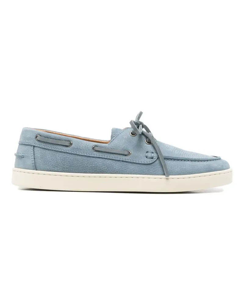 Henderson denim yatch leather boat shoes - Blau Blau