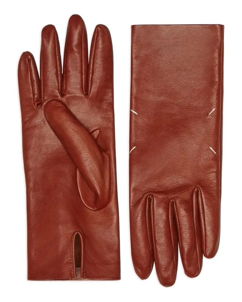 Maison Margiela Fingerlose Handschuhe - Braun Braun