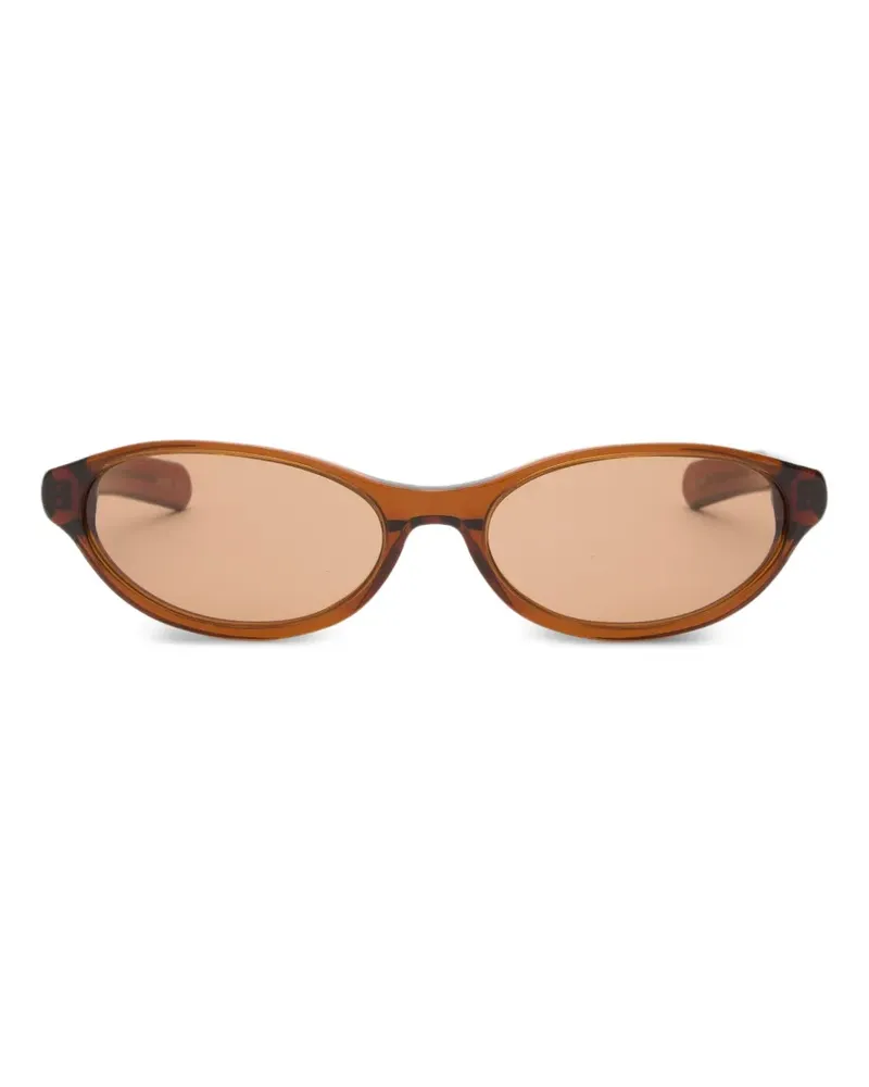 FLATLIST Olympia Sonnenbrille mit ovalem Gestell - Braun Braun