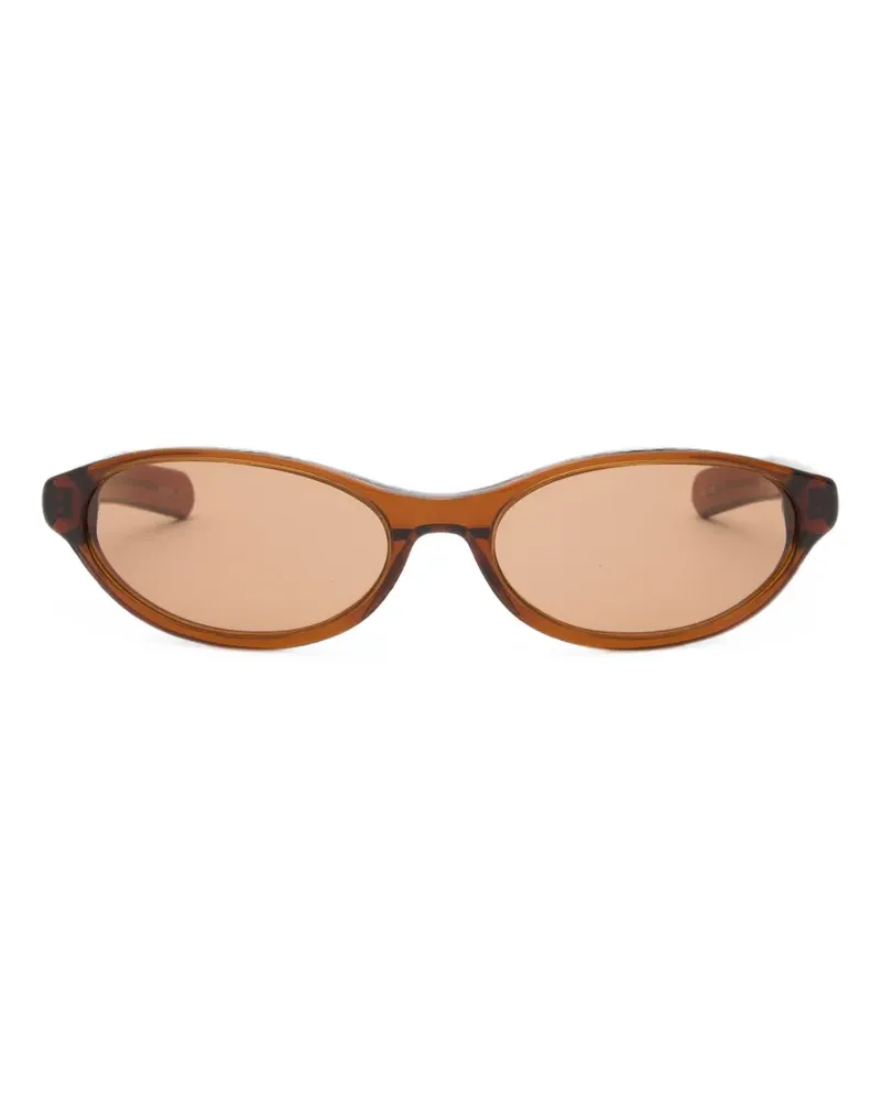 FLATLIST Olympia oval-frame sunglasses - Braun Braun