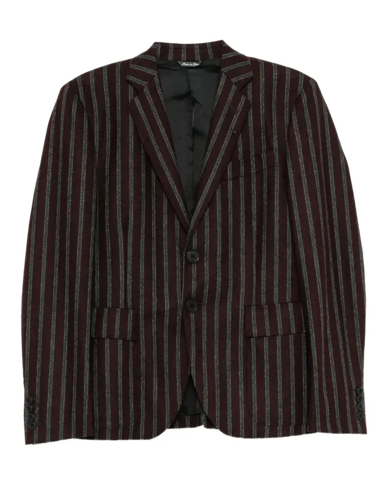Andrea Pompilio vertical-stripe blazer - Rot Rot