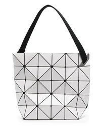 Issey Miyake Geometrische Blocky Schultertasche Grau