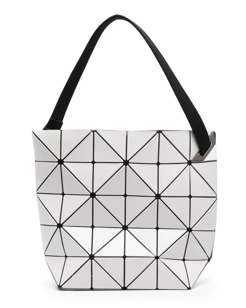 Issey Miyake Geometrische Blocky Schultertasche Grau