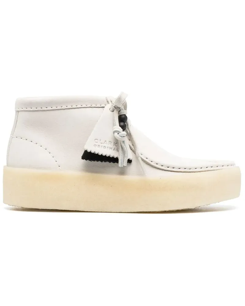 Clarks Wallabee Stiefeletten - Weiß Weiß