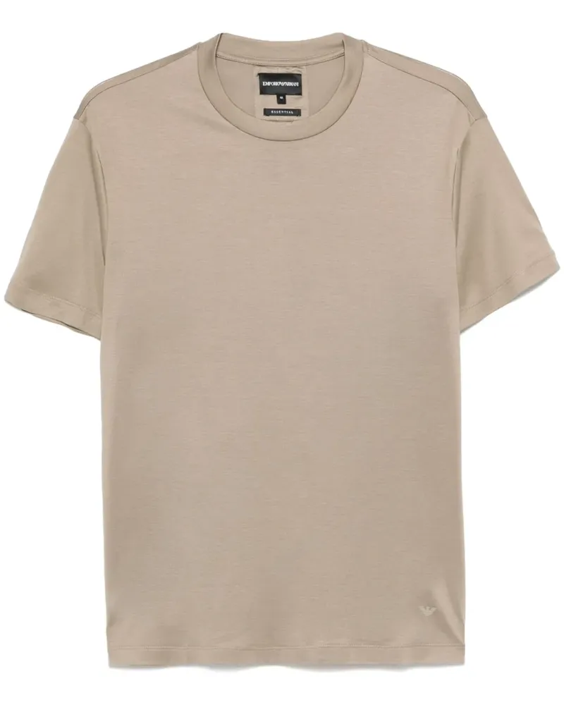 Emporio Armani T-Shirt aus Jersey - Braun Braun