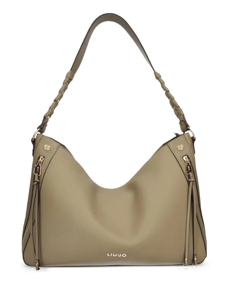 Liu Jo Schultertasche mit Flechtriemen - Nude Nude