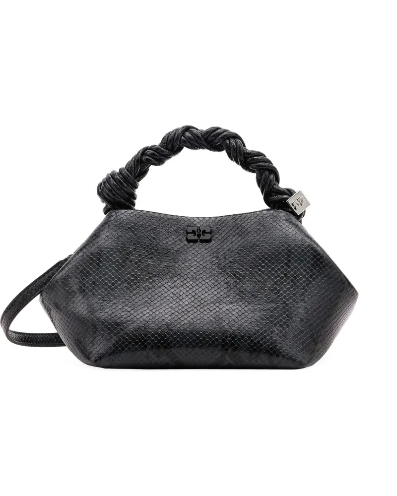 Ganni Kleine Bou Handtasche - Schwarz Schwarz