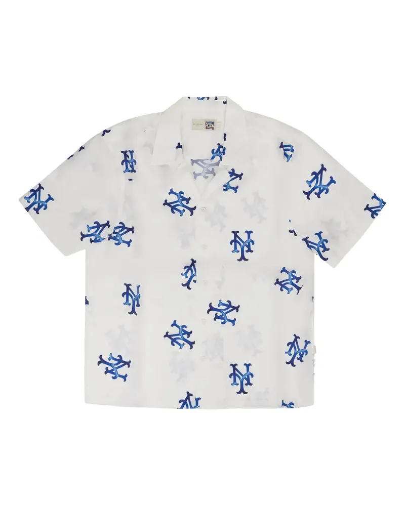 Aimé Leon Dore x New York Mets logo-print shirt - Weiß Weiß