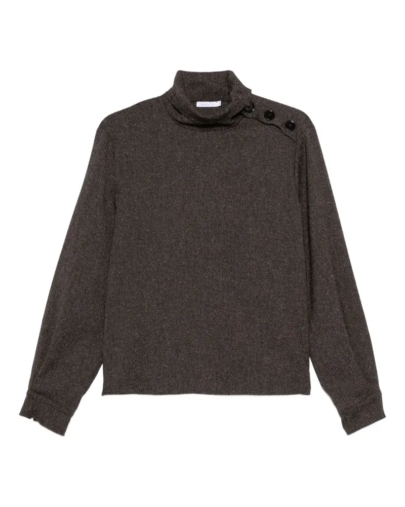 Patrizia Pepe Bluse mit Knöpfen - Braun Braun