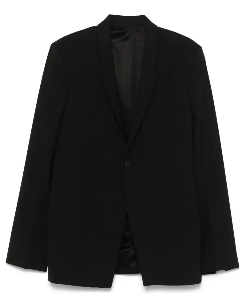 Rick Owens Einreihiges Sakko - Schwarz Schwarz