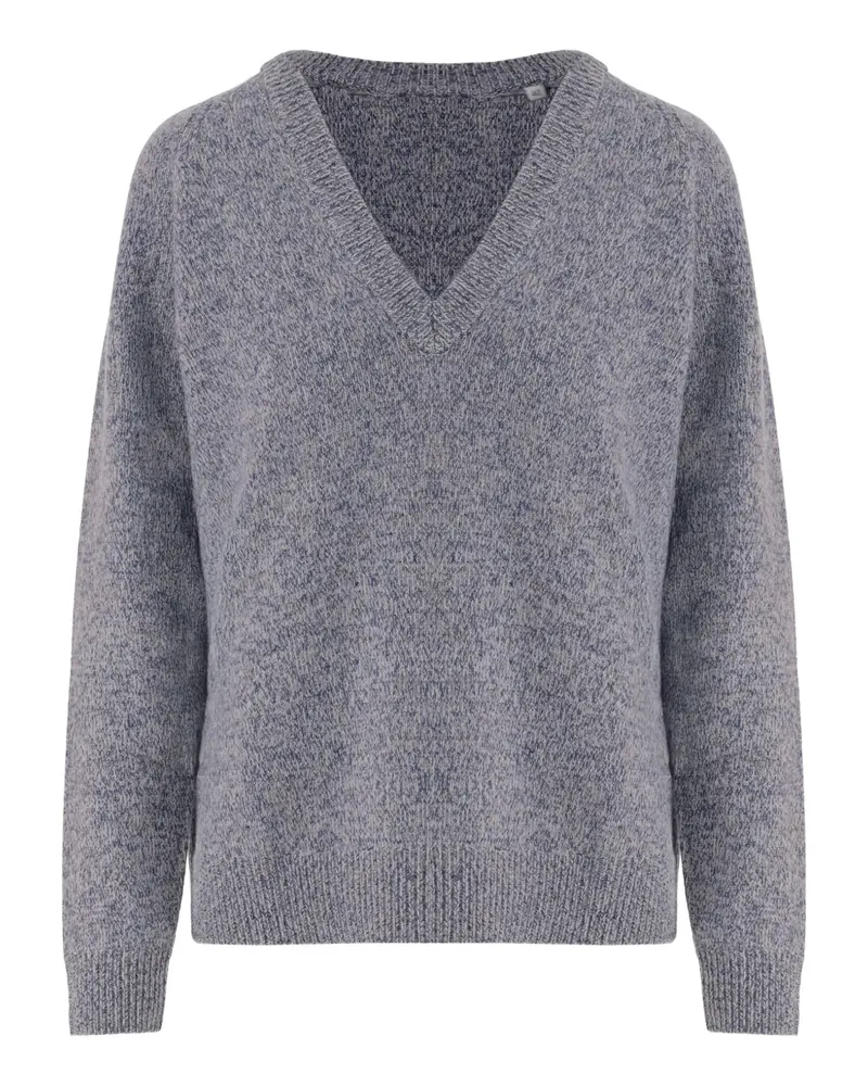 ASPESI Pullover mit V-Ausschnitt - Blau Blau
