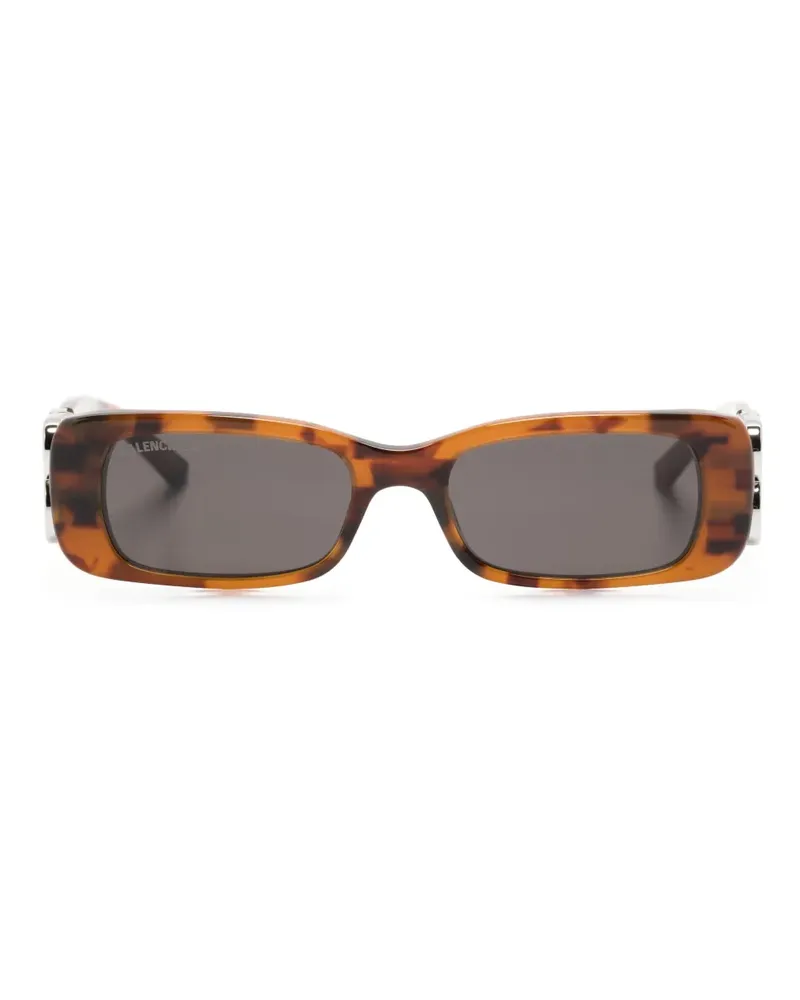 Balenciaga Dinasty Sonnenbrille mit eckigem Gestell - Braun Braun