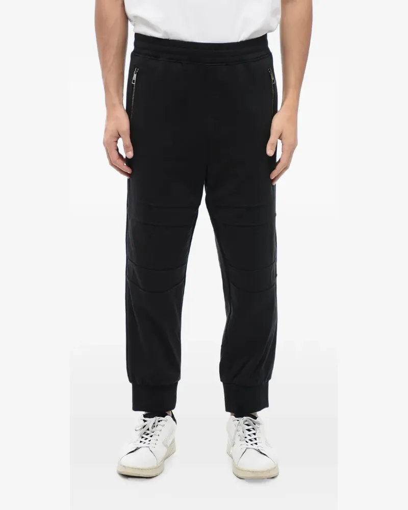 Neil Barrett Modernist Biker-Jogginghose - Schwarz Schwarz