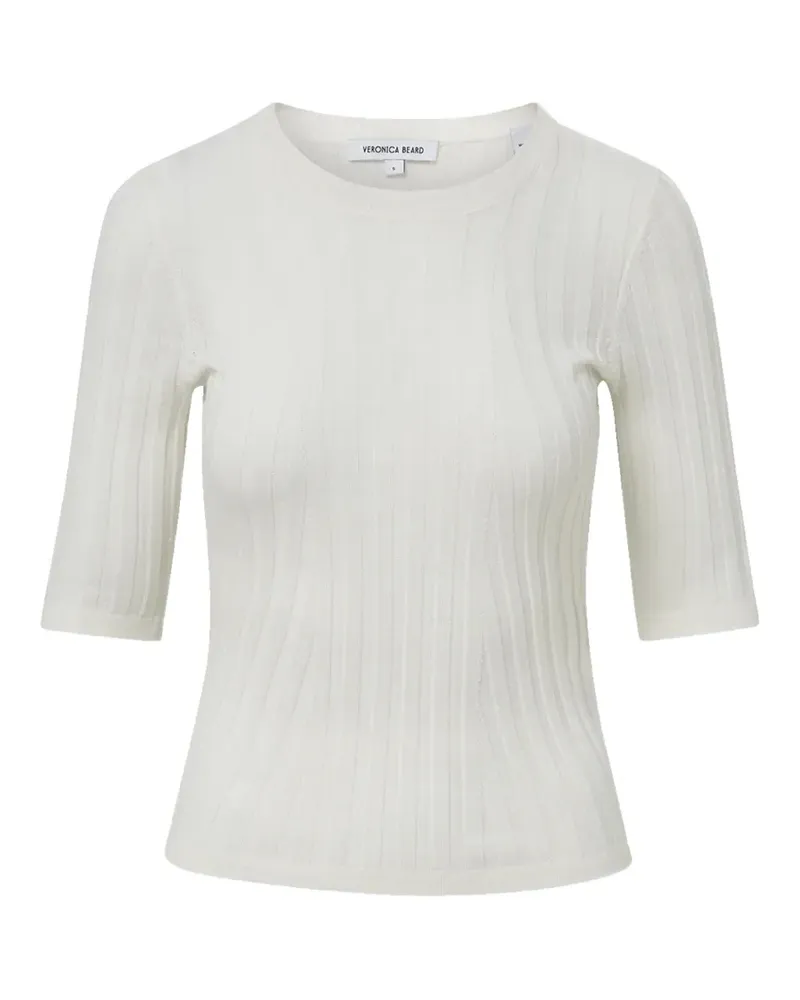 Veronica Beard Debois ribbed top - Nude Nude