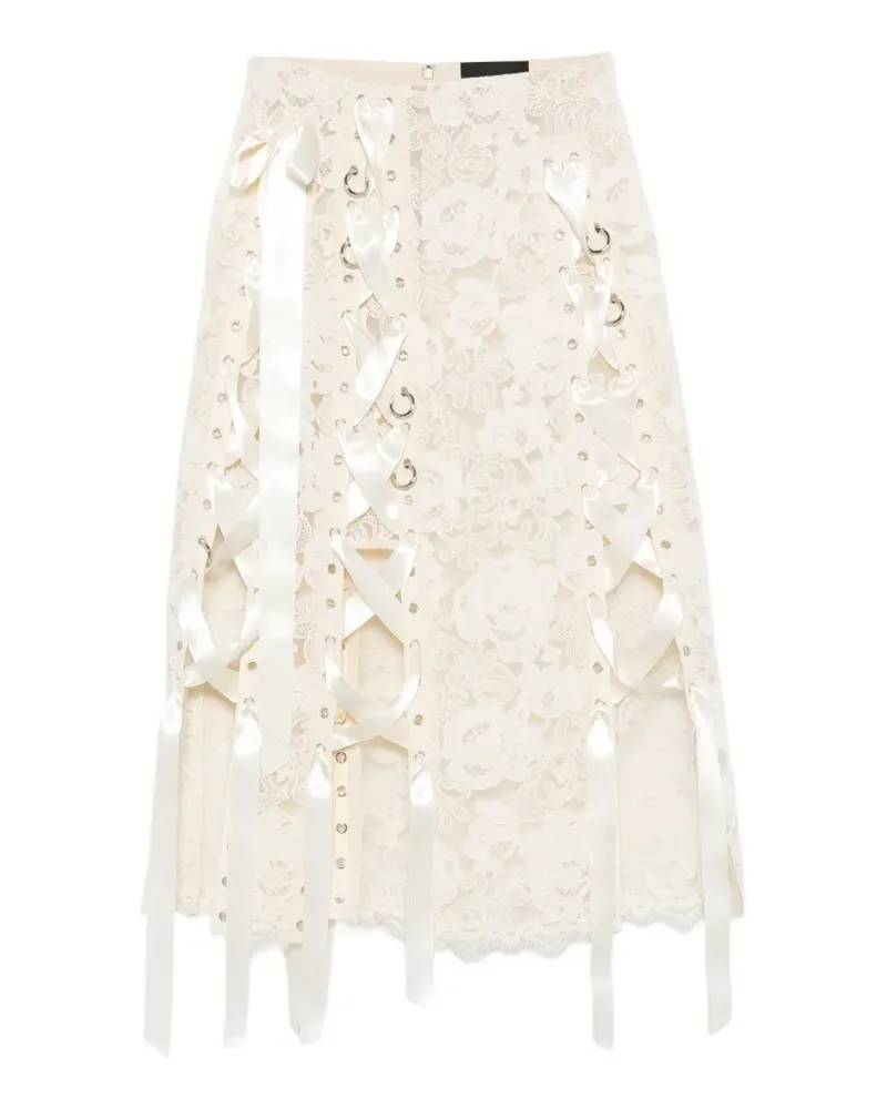 Simone Rocha Midirock mit Schnürung - Nude Nude