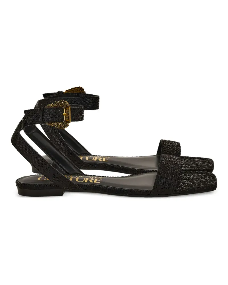 Versace Jeans Sandalen mit Schnallenriemen - Schwarz Schwarz