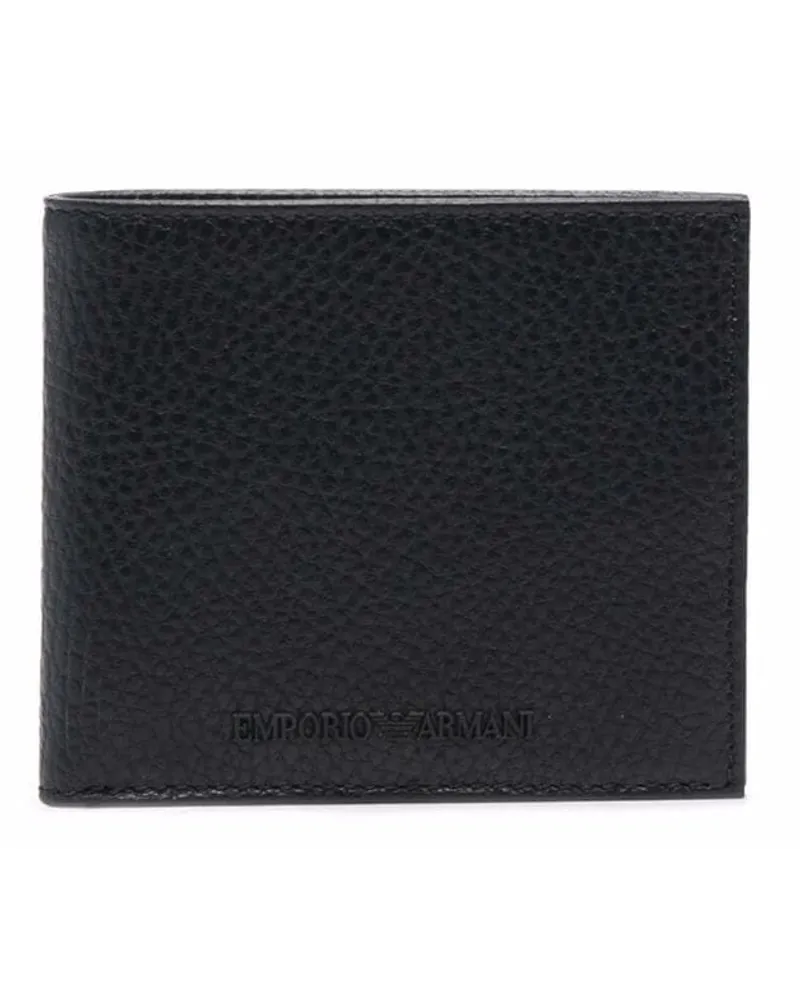 Emporio Armani Portemonnaie mit Klappe - Schwarz Schwarz