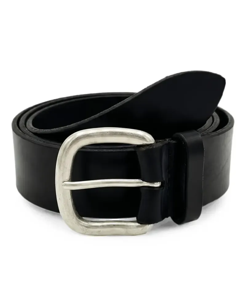 Orciani Bull Soft buckled leather belt - Schwarz Schwarz