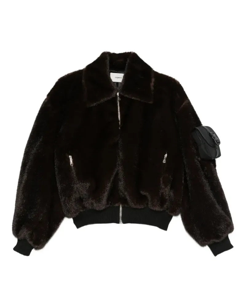COPERNI faux-fur jacket - Braun Braun