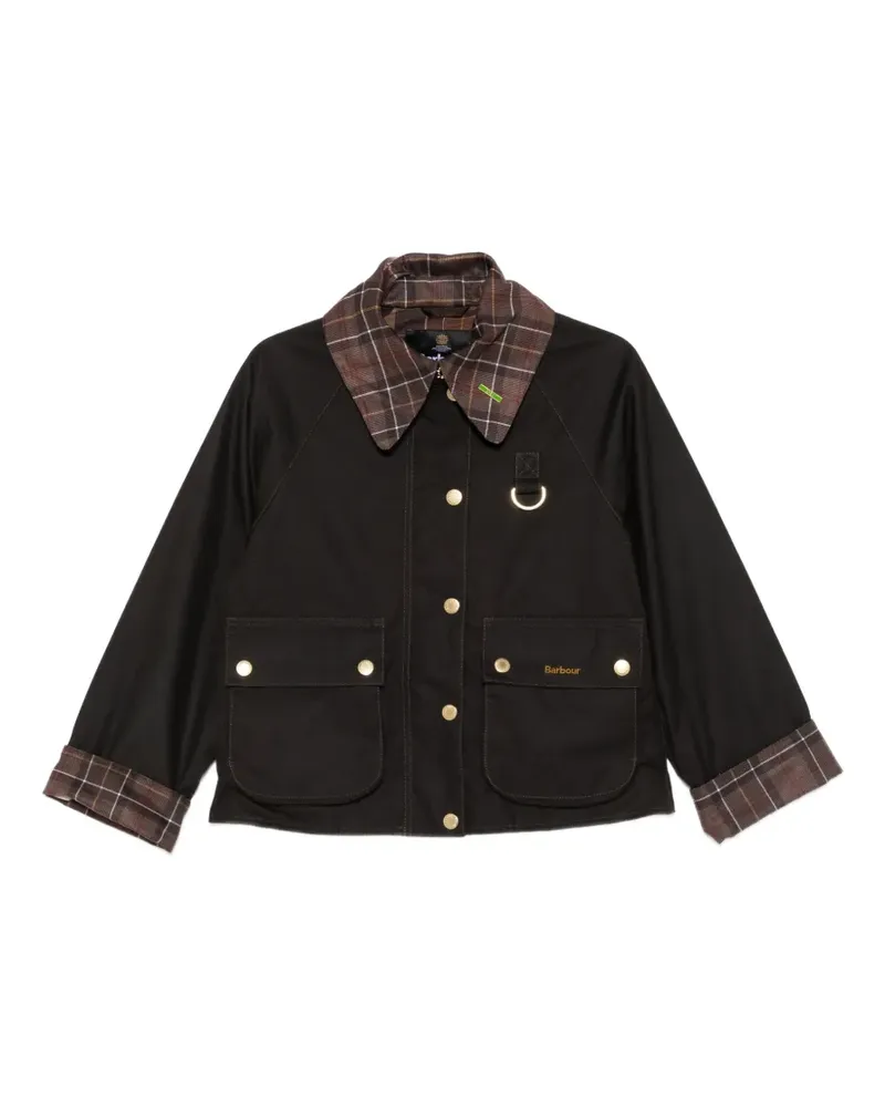 Barbour Spey Jacke mit kariertem Kragen - Braun Braun