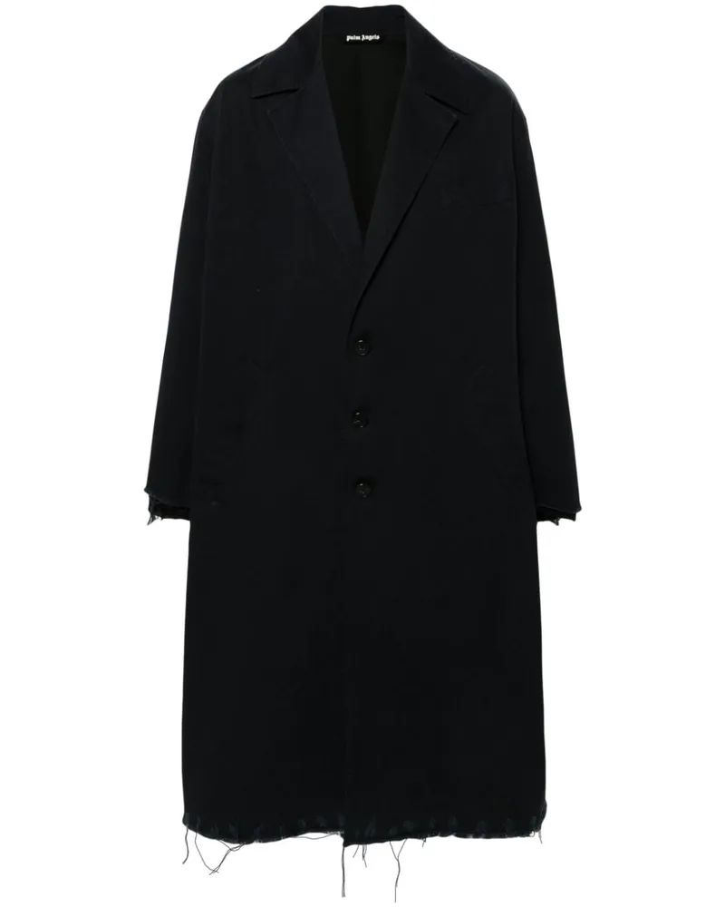 Palm Angels Einreihiger Mantel - Blau Blau