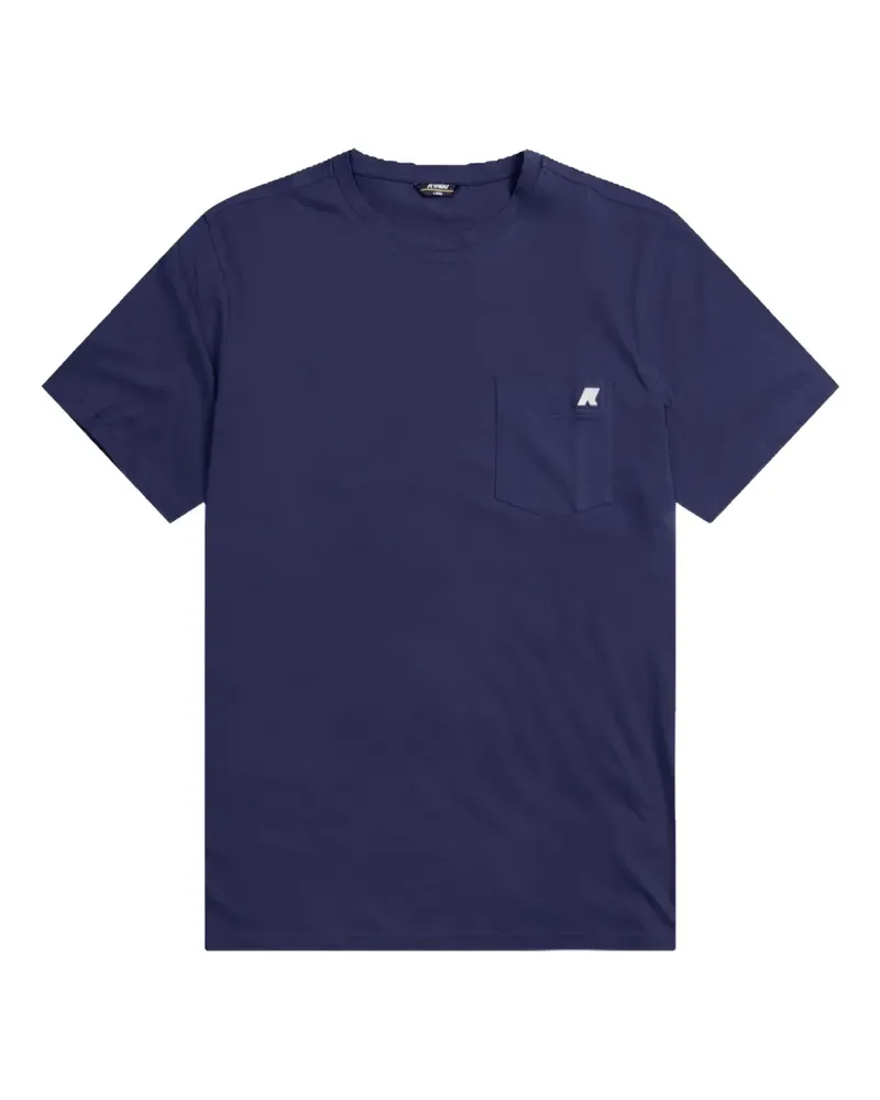 K-Way T-Shirt mit Logo-Patch - Blau Blau