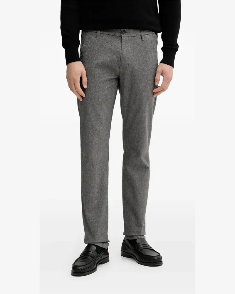 Marc O'Polo logo-embroidered trousers - Grau Grau