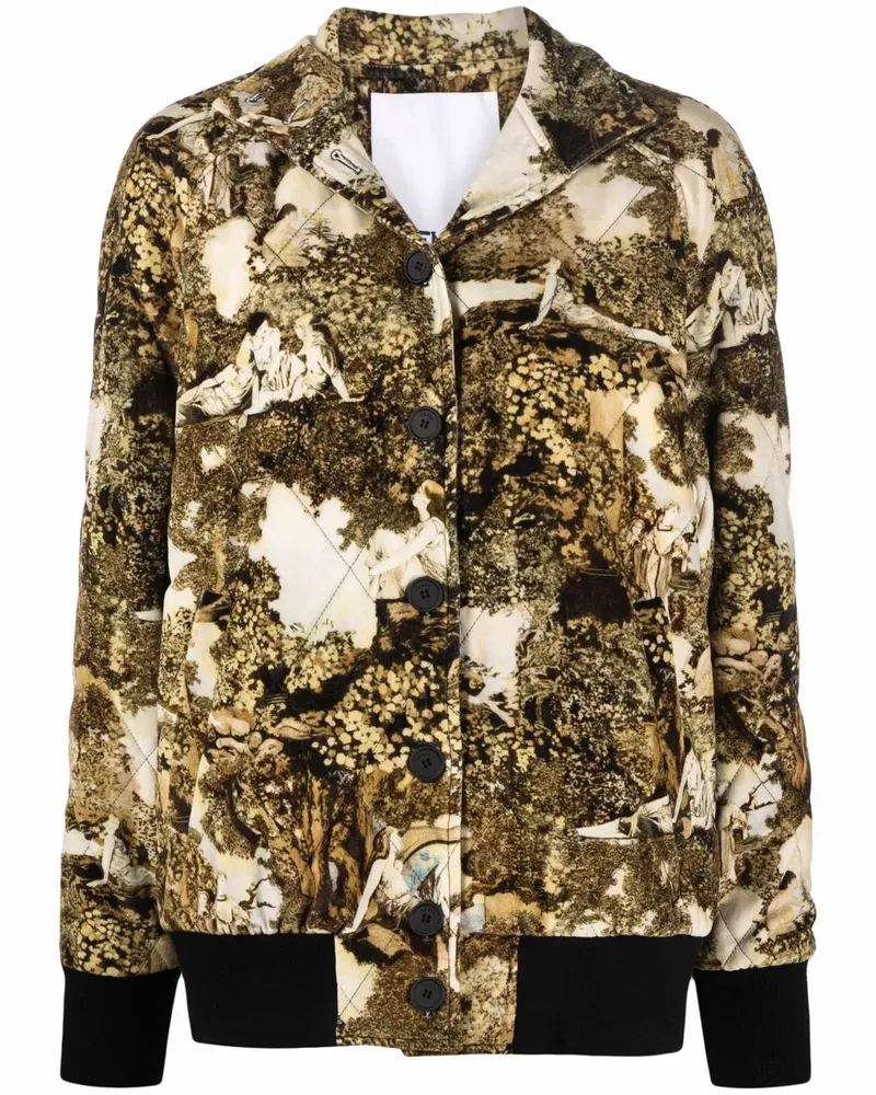 Kenzo Blazer mit abstraktem Print - Nude Nude