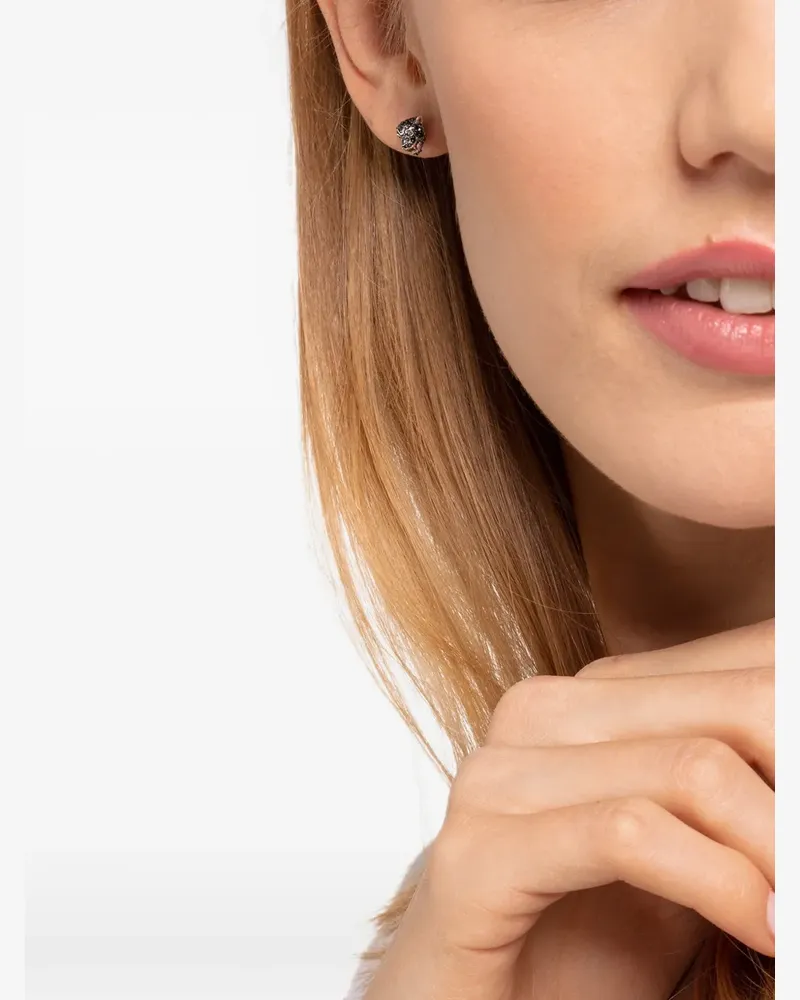 Thomas Sabo Ohrringe aus Sterlingsilber mit schwarzem Katzenmotiv Silber