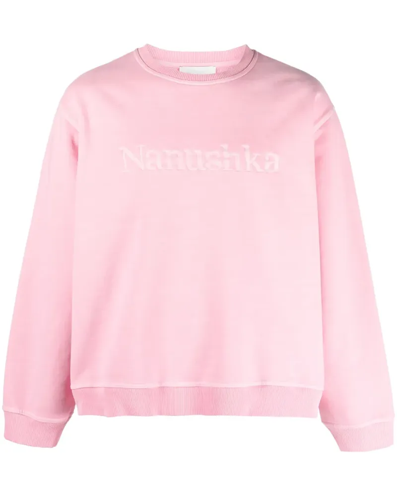 Nanushka Mart Sweatshirt mit Logo-Stickerei - Rosa Rosa