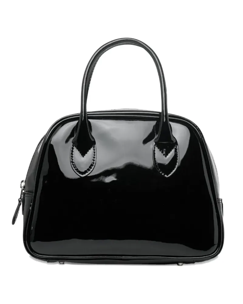 Comme des Garçons leather tote bag - Schwarz Schwarz