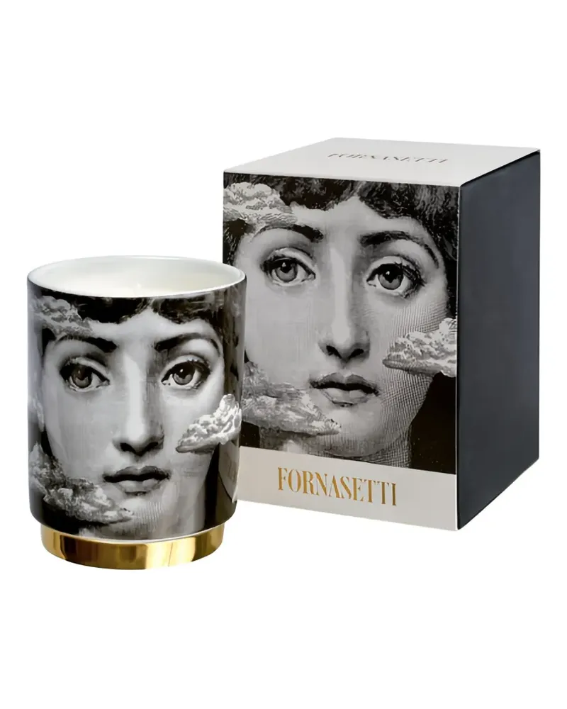 Fornasetti face-print candle (235g) - Schwarz Schwarz