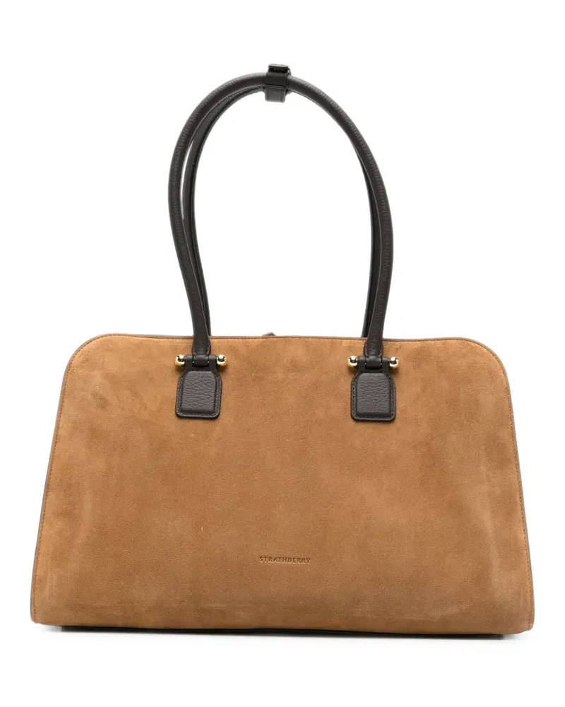 Strathberry Georgia Tote Bag aus Wildleder - Braun Braun