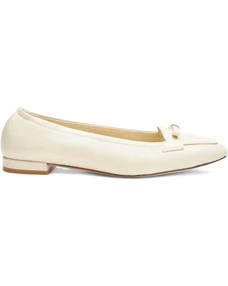 Stuart Weitzman Pre-owned Loafer mit Schleife - Weiß Weiß