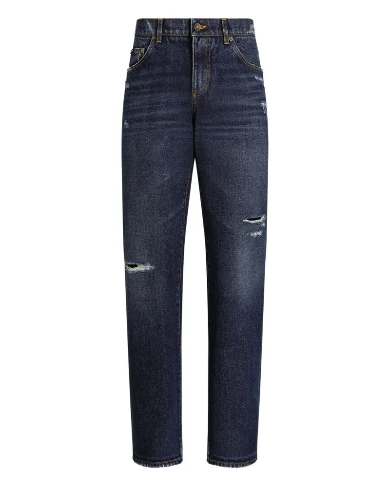 Dolce & Gabbana Jeans im Distressed-Look - Blau Blau
