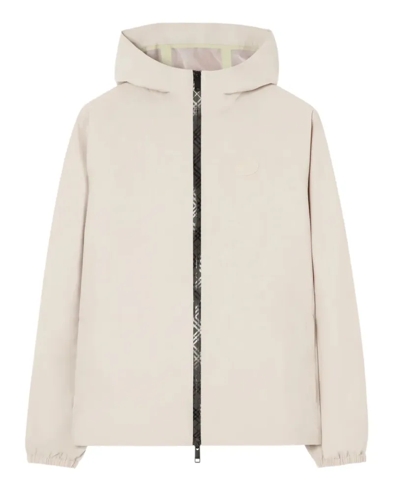 Burberry Kapuzenjacke mit Check-Streifen - Nude Nude