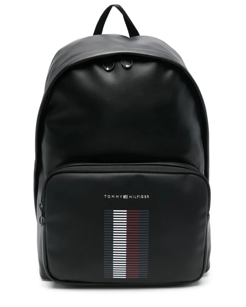 Tommy Hilfiger Rucksack mit Logo-Prägung Schwarz