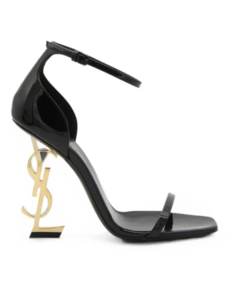 Saint Laurent Opyum Sandalen aus Lackleder 85mm - Schwarz Schwarz