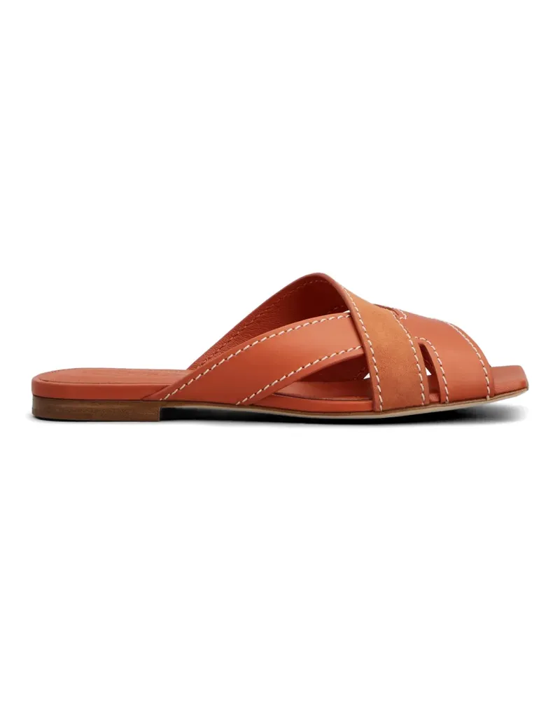 TOD'S Sandalen mit überkreuzten Riemen - Orange Orange