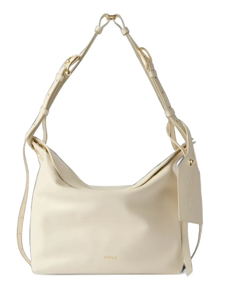 Furla Schultertasche mit Logo-Print - Nude Nude