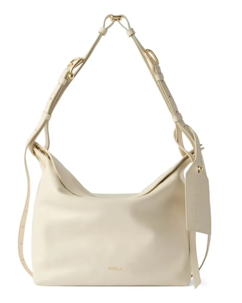 Furla Schultertasche mit Logo-Print - Nude Nude