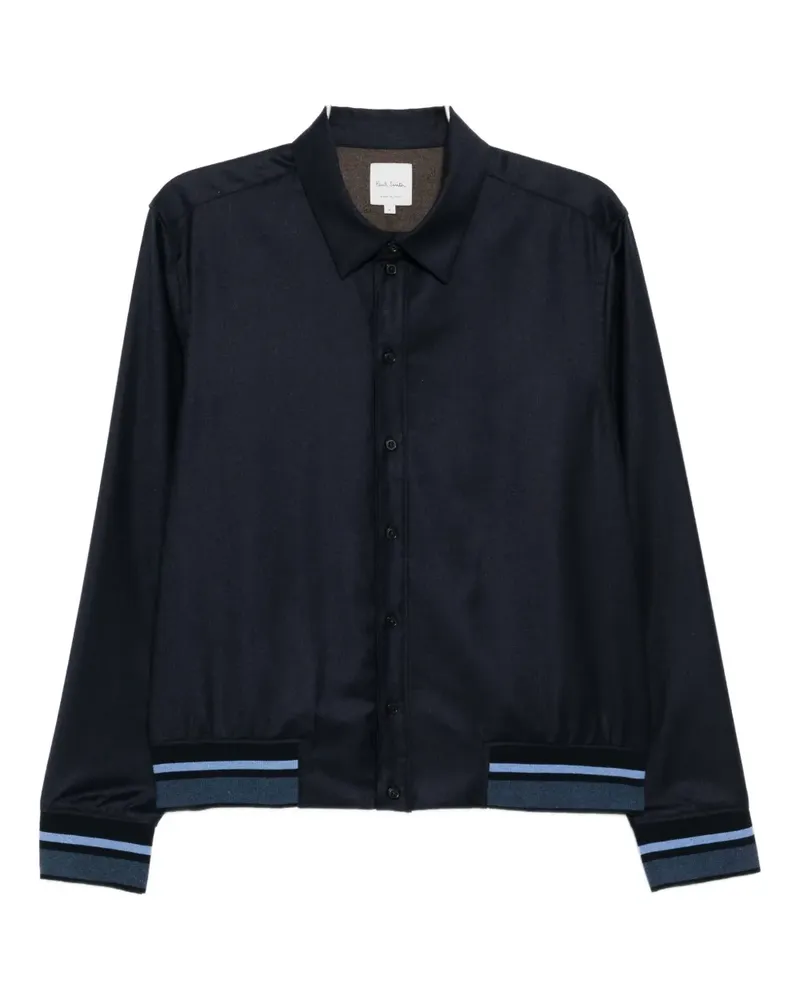 Paul Smith Gestreifte Hemdjacke - Blau Blau