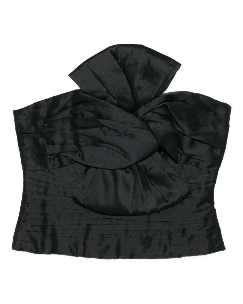 Aje. Stella Bluse mit Schleifendetail - Schwarz Schwarz