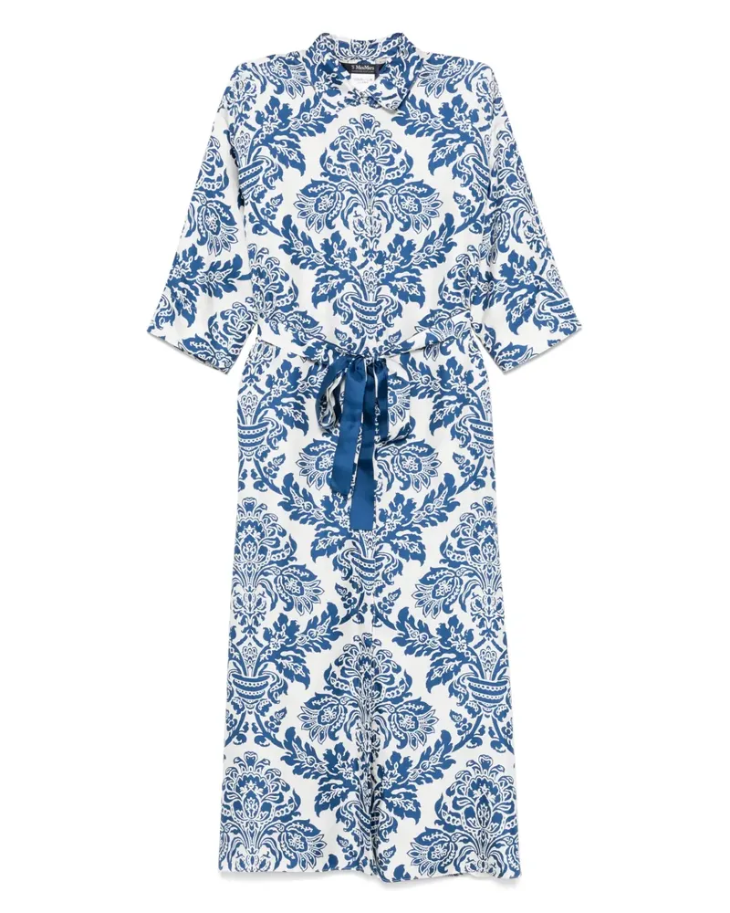 Max Mara Camelia Maxikleid - Blau Blau