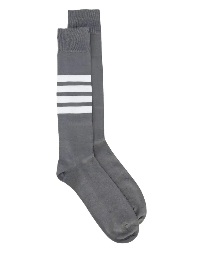 Thom Browne Gestreifte Socken - Grau Grau