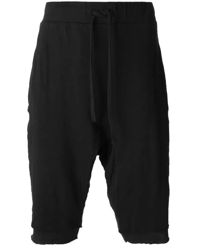 THOM KROM dropped crotch layered shorts - Schwarz Schwarz