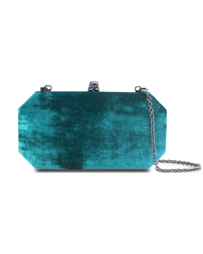 Tyler Ellis Kleine Perry Clutch mit Crushed-Struktur - Blau Blau