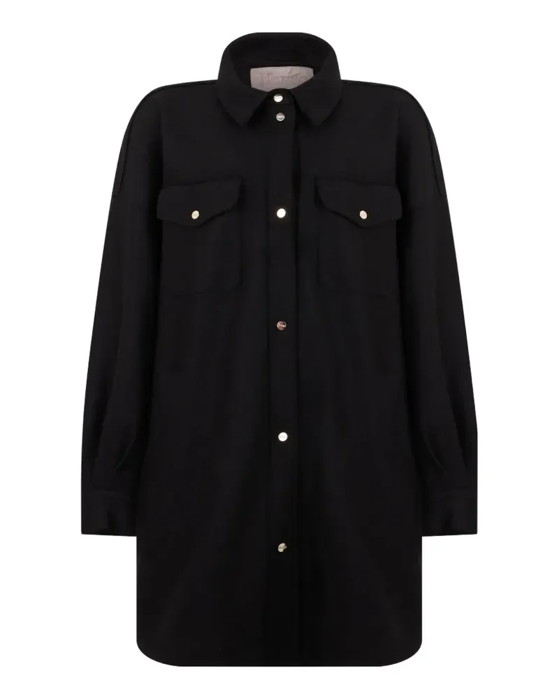 Herno Geknöpfte Hemdjacke - Schwarz Schwarz