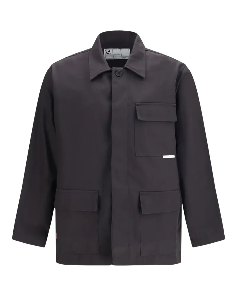 GR10K chest-pocket coat - Grau Grau