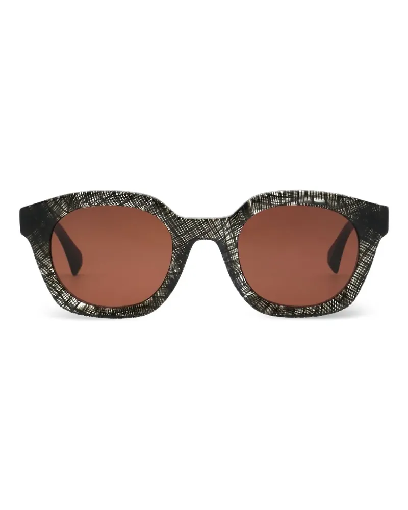 Vivienne Westwood tortoiseshell-effect round-frame sunglasses - Braun Braun